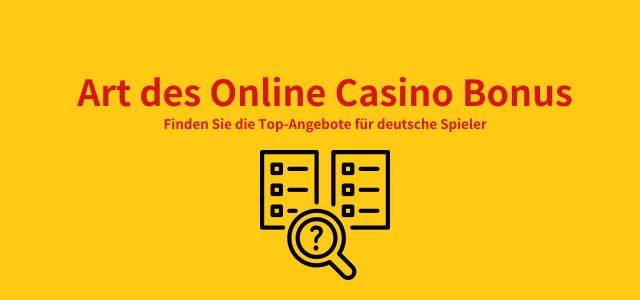 Besten online casino bonus Arten